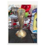 Gold-Tone Swirl Design Vase