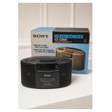 Sony Black Digital Clock Radio with Box