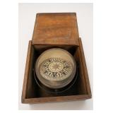Boxed Nautical Compass