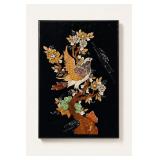 Framed Bird and Floral Wall Art