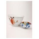 Two Asian Style Decorated Bowls