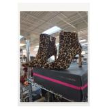 Pair of Leopard Print Ankle Boots