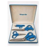 Boxed Set of Blue-Handled Scissors