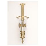 Gold-Tone and Glass Wall Sconce