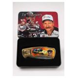 Decorative Racing Theme Pocket Knife in Tin Box