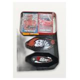 Playing Cards and Skull-Themed Patches Set