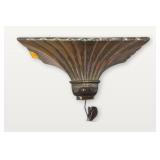 Bronze-Tone Art Deco Style Wall Sconce