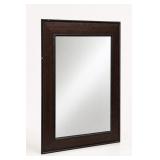 Rectangular Dark Wood Framed Mirror