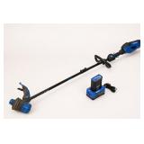 Blue and Black Cordless Power Tool with Battery and Charger