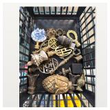 Assorted Gold-Tone Decorative Hardware and Accents