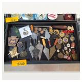 Assorted Masonic Medals, Pins and Trowels