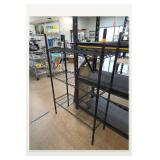 Black Metal Shelving Unit