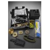 Assorted Survival Gear and Compass Lot