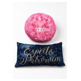 Expecto Patronum Pillow and Pink Plush Pillow