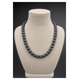 Black Beaded Necklace