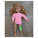 Blonde Doll With Pink Long-Sleeve Outfit