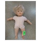 Blonde Cloth Body Baby Doll