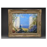 Framed Mediterranean Garden Art Print
