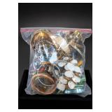 Bagged Assorted Costume Jewelry and Watches