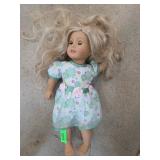 Blonde Doll in Floral Dress