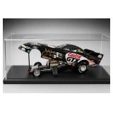 Castrol GTX Funny Car Model in Display Case