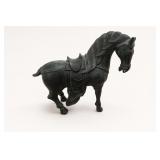 Black Metal Horse Figurine