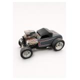 Black Die-Cast Hot Rod Model Car