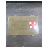 Olive Drab Metal First Aid Box