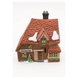 Ceramic Snow-Capped Cottage Figurine