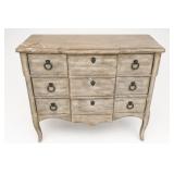 Distressed Wood Three-Drawer Chest
