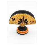 Black and Gold Ceramic Napkin Holder