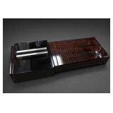 Lacquered Wood Japanese Calligraphy Ink Stone Set