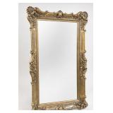 Ornate Gold-Tone Framed Wall Mirror
