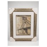 Framed Bridge Art Print