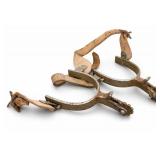 Pair of Metal Spurs With Leather Straps