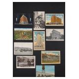 Qty 10 mix used and unused postcards