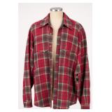 Pendleton Plaid Wool Shirt-Jacket, Size XL