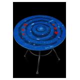 Original Ed Colarik Dallas Artist Painted Table