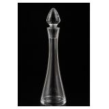 Fluted Clear Glass Decanter with Stopper
