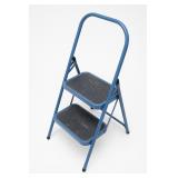 Blue Folding Two-Step Ladder