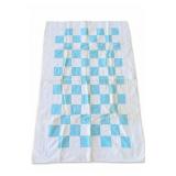 Blue-and-White Checkerboard Quilt