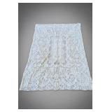 White Openwork Lace Bed Topper