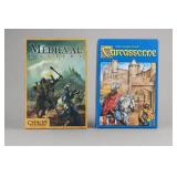Lot of Medieval Mastery & Carcassonne Board Games