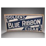 Original Golden’s Blue Ribbon Cigar Sign