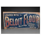 Vintage Beloit Flour Advertising Sign