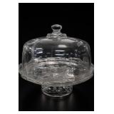 Clear Glass Domed Cake Stand