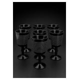 Seven Vintage Villeroy & Boch Conga Goblets