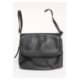 Nordstrom-Labeled Black Pebbled Crossbody Bag