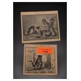 Lot of Two Harper's Print Pages