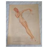 1941 George Petty Girl Pin-Up Print